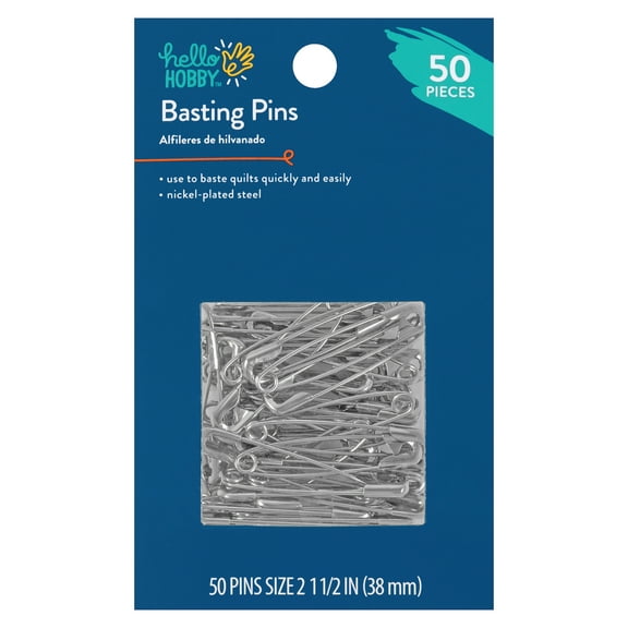 Hello Hobby Size 2 Steel Basting Pins (50 Count)