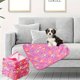 thumbnail image 3 of Manta Super Suave para Mascotas Rosa, Manta de Franela, Mantas para Mascotas Lavables, Patas de Gato Perro, Conjunto de Cama para Perro en el Sofá, 5 Piezas, 3 of 6