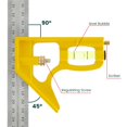 thumbnail image 2 of EIMELI Combination Square 300mm Set Square Double-Sided Scale Engineers Stainless Steel Ruler Right Angle, 2 of 6