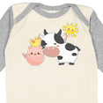 thumbnail image 4 of Inktastic Fun Farm Animals Cow, Pig, Chick Boys or Girls Long Sleeve Baby Bodysuit, 4 of 5