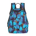 thumbnail image 1 of Disketp Blue Butterflies Mochila Ligera e Impermeable, Mochila de Día Resistente para Viajes, Senderismo y Uso Diario para Hombre y Mujer, 1 of 7