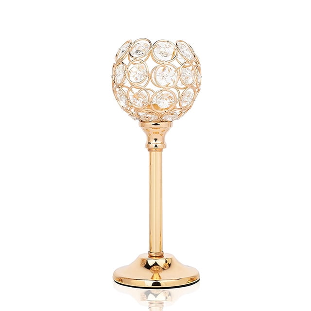 Candelabro de diamantes de imitación para mesa, comedor, escritorio, candelabros de cristal, boda, fiesta de cumpleaños, decoración elegante, M seitruly HA008314-02B