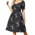 thumbnail image 2 of Surreal Garden Peeled Hannibal Portrait Floral Collage Short-Sleeved Dress evening dress woman dresses for official occasions, 2 of 7