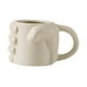 thumbnail image 2 of Taza de café en forma de puño Beber Bothing Ceramic 300 ml de 10 de cumpleaños Regalo navideño para hombres y mujeres Taza de té moderna de café Beige, 2 of 8