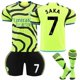 thumbnail image 1 of 2023-2024 Arsenal Away Kids Football Kit with No. 7 Socks Saka, 1 of 2