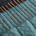 thumbnail image 3 of Denoa Knitting Needle Storag Case, Crochet Hook Folding Travel Organizer Teal, 3 of 4