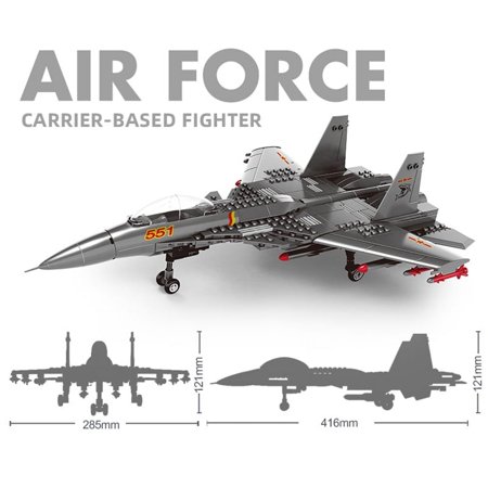 2025 new large F-15 J-20 military combat armed aircraft reconnaissance aircraft building blocks assembled toy boy birthday gift