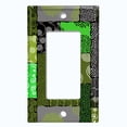 thumbnail image 5 of Metal Light Switch Plate Cover Safari African Tribal Art Pattern Neon Green SFR012, 5 of 13