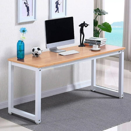 ktaxon wood computer desk pc laptop table workstation study home office furniture 43.31  x 23.6  x 29.1