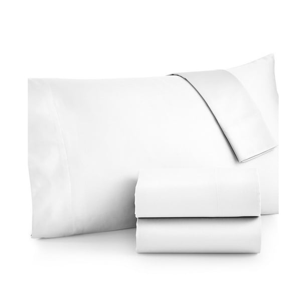 600 Thread Count Egyptian Cotton Flat Top Sheet White / King Walmart