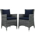 thumbnail image 1 of Modway Summon Ensemble de Salle à Manger d'Extérieur Sunbrella? 2 Pcs en Canvas Navy, 1 of 6