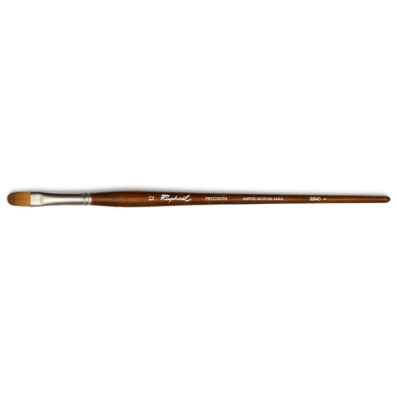 Raphael Precision Long Handle Brush, Filbert, 12
