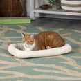 thumbnail image 6 of FurHaven Pet Products Faux Lambswool Bolster Crate Pet Bed - Cream, Extra Small, 6 of 19