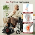 thumbnail image 3 of Under Desk Elliptical Machine, Electric Seated Pedal Exerciser, Mini Ellipse Leg Exerciser with Remote Control & Adjustable Speeds, Forward & Reverse Direction, Manual & Electric Mode for Seniors, 3 of 12
