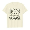 thumbnail image 4 of LUOGENLI Girls Spring T Shirts Valentine's Day 10-12 Children Fashion Casual Print Round Neck Loose Short Sleeve T Shirt Top Crop St. Patrick's Day T Shirts for Girls 10-12 Beige 3-4 Years, 4 of 4