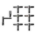 thumbnail image 4 of BELOVING Clé de Tambour Multi-Usage Portable Facile à Utiliser Matériel Ensemble de Clés de Tambour Accessoire de Tambour pour Instruments de Musique Acoustiques 7 Pcs, 4 of 10