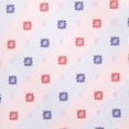 thumbnail image 7 of Jacob Alexander Men's Woven Square Deco Pattern Regular Neck Tie - Light Red Blue, 7 of 7