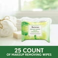 thumbnail image 3 of Aveeno Positively Radiant Makeup Removing Wipes - Pack of 3, 25 Count, 3 of 5