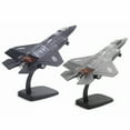 thumbnail image 7 of Large Alloy Pull Back F-35 Fighter Aircraft Model Music LED Airplane Toy Gift, 7 of 7
