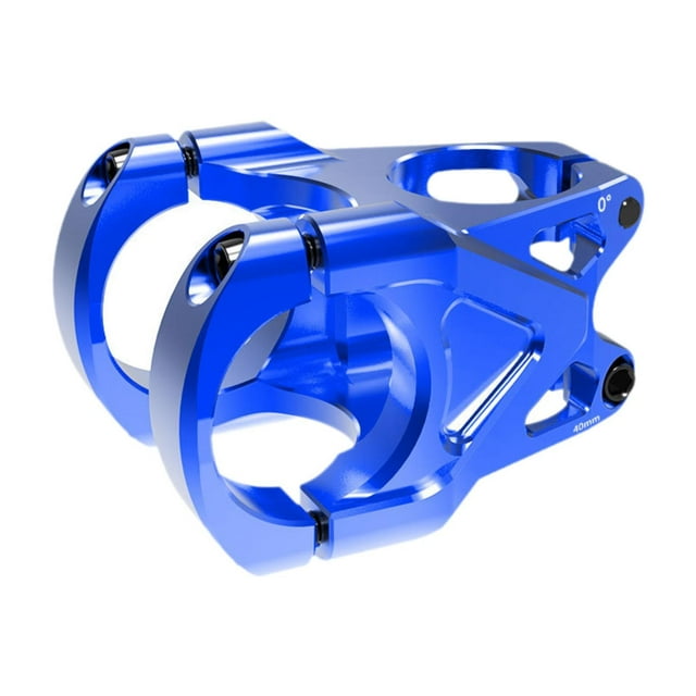 Potencia de bicicleta de montaña Potencia de manillar corto Premium Ultraligero Fácil de usar Pieza Azul