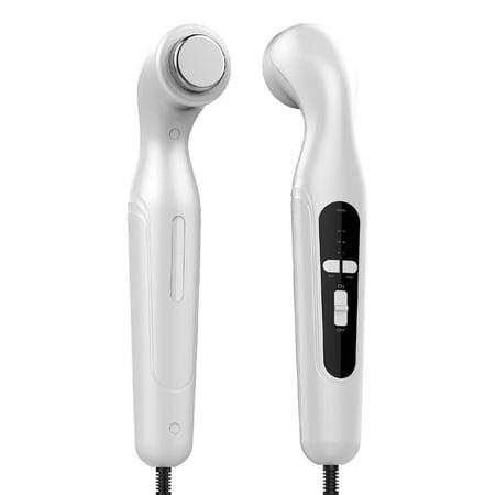 Handheld Ultrasonic Facial Massager with Stainless Steel Probe, High-Frequency Vibration Tool for Daily Skin Maintenance and Grooming, Corded Electric Personal Care Hardware Device