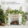 thumbnail image 5 of 6 FT Lighted Easter Garland, Pre-lit Garland with 20 LED Warm Light and Pastel Eggs Carrot Twigs for Spring Mantle Fireplace Indoor Home Holiday Party Decorations, 5 of 5