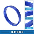 thumbnail image 3 of 4 Pcs Car Hub Centric Rings OD 72.6mm to ID 67.1mm Hub Centric Rings Wheel Bore Center Spacer Blue, 3 of 7