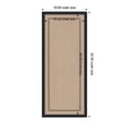 thumbnail image 5 of Kate and Laurel Framed Fabric Pinboard 18 x 42, Black Scalloped Edge Printed Linen Decorative Bulletin Board for Use as a Vision Board or Wall Organization, Bethany Black Frame, 5 of 8