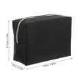 thumbnail image 2 of FOMIYES Travel Size Makeup Bag Black Octagonal Design Lightweight Portable Toiletry Organizer, 2 of 7