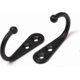 thumbnail image 4 of Black Zinc Alloy Single Hooks Wall Mounted Coat Rack for Kitchen Bathroom Storage with Screws 25 Pack, 4 of 5