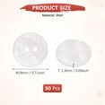 thumbnail image 3 of Botones de Concha Natural Uxcell [50pcs] - Botones de Costura de Madreperla de 18mm 2 Agujeros para Costura de Camisas y Decoración de Manualidades DIY - [Blanco], 3 of 6