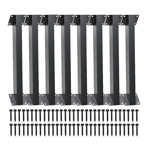 Conector de escuadra de soporte angular de 45 grados, poste y viga de madera 8 piezas
