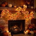 thumbnail image 4 of Halloween Decoration Indoor Outdoor Clearance Under $5.00! Thanksgiving Fall Decorations for Home, Artificial Maple Leaves Pumpkins Sunflowers And Vines For Thanksgiving Home Decor And Festive, 4 of 6