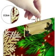 thumbnail image 4 of FMSHPON Christmas Holly Flower Leaves Snowflake Clipboard Hardboard Wood Nursing Clip Board and Pull for Standard A4 Letter 13x9 inches, 4 of 5