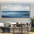 thumbnail image 4 of Original Oil Painting Seascape Painting Seascape Artwork Sea Minimalist Wall Art Handmade Textured Painting Wall Decor,Unstretched,Frameless,(81*162cm)32*64Inches, 4 of 5