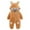 Brown, variant on YUEHUA Toddler infant Fleece Hooded Onesie Pajamas Cute One Piece Fuzzy Sleepwear Zip Up Jumpsuits Baby Winter Warm Romper Outfits Playsuit Loungewear, 3-6 Months