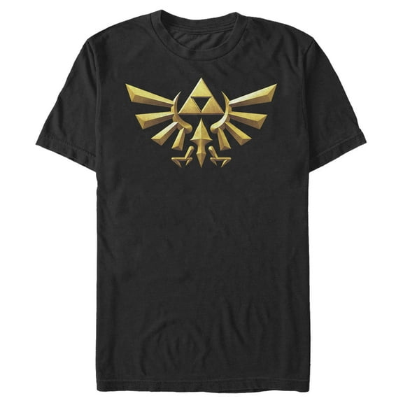 Men's Nintendo Zeldaen Emblem Graphic Tee Black Medium