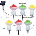 thumbnail image 4 of Luces solares para jardín, paquete de 6 luces solares con forma de hongo, IP65, impermeables, 8 modos, luces solares para jardín al aire libre, para jardín, césped, patio, valla, 4 of 5
