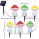 thumbnail image 4 of Luces solares para jardín, paquete de 6 luces solares con forma de hongo, IP65, impermeables, 8 modos, luces solares para jardín al aire libre, para jardín, césped, patio, valla, 4 of 5