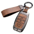 thumbnail image 1 of Yimiti Car Key Cover Case For Kia For Soul For Optima For Cerato For Rio For Sorento,Style B Brown, 1 of 3