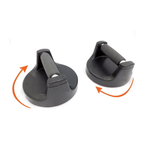 Push Up Non Slip Bar Handle Stand With Rotating Swivel Base - For Perfect Pushups Each Time