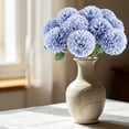 thumbnail image 2 of Artificial Carnations Silk Flowers, Fake Long Stem Carnation Stems, Realistic Artificial Flowers for Wedding Bouquets, DIY Floral Arrangements, Home Party Centerpieces Table Decorations,Light Violet, 2 of 6