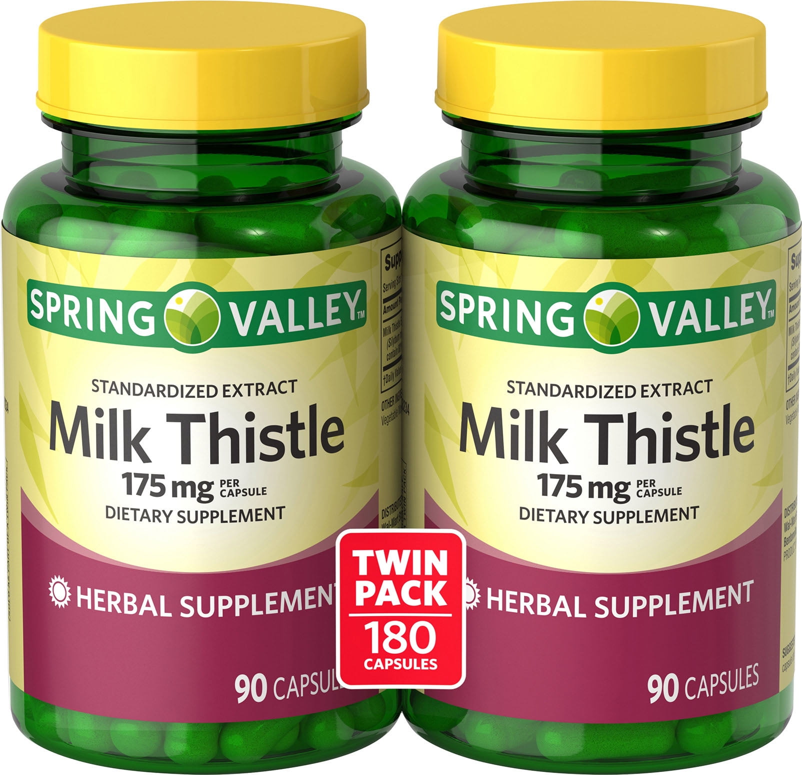 Spring Valley Standardized Extract Milk Thistle Dietary Supplement, 175