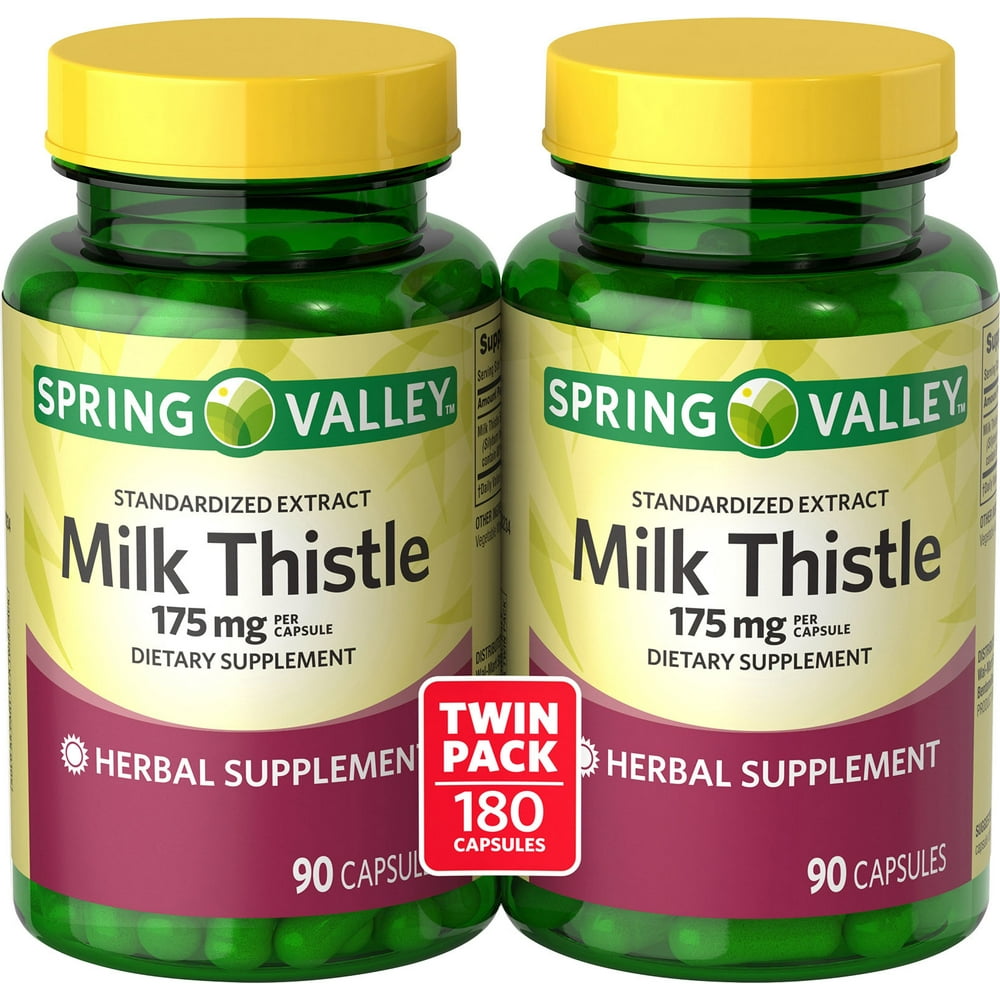 Spring Valley Standardized Extract Milk Thistle Dietary Supplement, 175