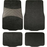 Roadwear 4pc Basic Carpet Set, Black