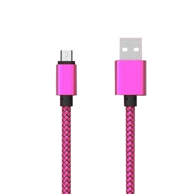 pitrice Câble Micro USB 2.4A Charge Rapide Remplacement de Ligne de Données USB pour Android iPhone Cordon de Charge