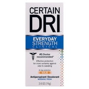 Certain Dri Everyday Strength Clinical Antiperspirant Deodorant for Men and Women, 2.6 oz Solid