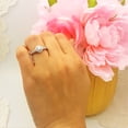 thumbnail image 4 of 1.00 Carat (ctw) 14k White Gold Round Diamond Ladies Bridal Solitaire with Accents Engagement Ring 1 CT, 4 of 4
