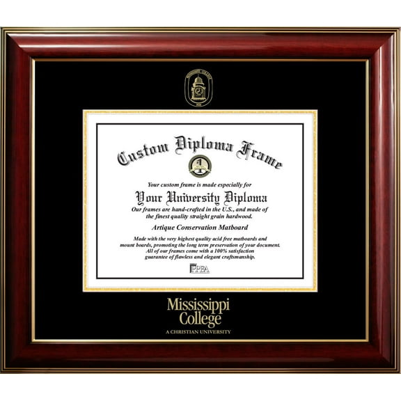 Mississippi College Classic Diploma Frame