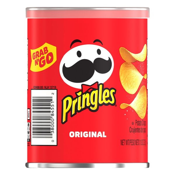 Pringles Original Potato Crisps, 1.3 Oz. - Walmart.com - Walmart.com